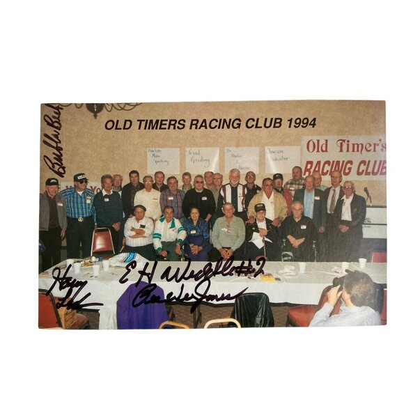 Other - Vintage 1994 Old Timers Racing Club Autographed Photo Post Card "Big" John Sears